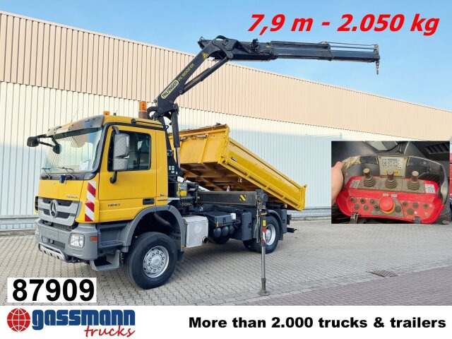 Mercedes-Benz Actros 1841 AK 4x4, EEV, Kran Palfinger - Truk jungkit, Truk derek: gambar 1 Mercedes-Benz Actros 1841 AK 4x4, EEV, Kran Palfinger - Truk jungkit, Truk derek: gambar 1