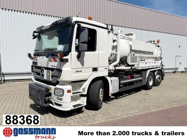 Mercedes-Benz Actros 2541 L 6x2, Müller Saug-/Spülwagen ca. - Penyapu jalan: gambar 1 Mercedes-Benz Actros 2541 L 6x2, Müller Saug-/Spülwagen ca. - Penyapu jalan: gambar 1
