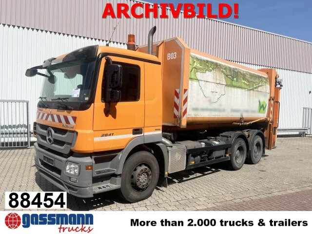 Mercedes-Benz Actros 2641/48 L 6x4, Seilabroller, Haller - Truk sampah: gambar 1 Mercedes-Benz Actros 2641/48 L 6x4, Seilabroller, Haller - Truk sampah: gambar 1