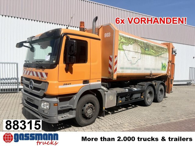 Mercedes-Benz Actros 2641/48 L 6x4, Seilabroller, Haller - Truk sampah: gambar 1 Mercedes-Benz Actros 2641/48 L 6x4, Seilabroller, Haller - Truk sampah: gambar 1