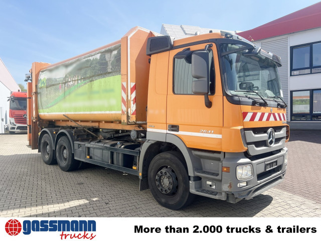Truk sampah untuk pengangkutan sampah Mercedes-Benz Actros 2641/48 L 6x4, Seilabroller, Haller: gambar 8
