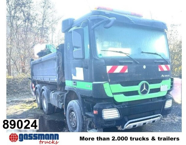 Mercedes-Benz Actros 3341 K 6x4, Bormatik links, Heckkran Penz - Truk jungkit, Truk derek: gambar 1 Mercedes-Benz Actros 3341 K 6x4, Bormatik links, Heckkran Penz - Truk jungkit, Truk derek: gambar 1