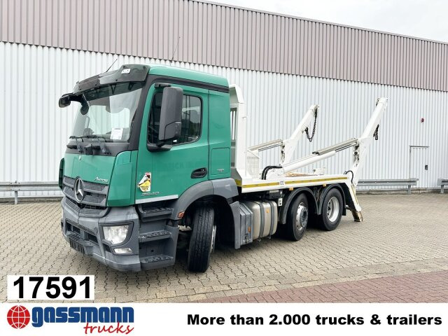 Mercedes-Benz Antos 2540 L 6x2, Vorlauflenk-/Liftachse, - Truk skip loader: gambar 1 Mercedes-Benz Antos 2540 L 6x2, Vorlauflenk-/Liftachse, - Truk skip loader: gambar 1