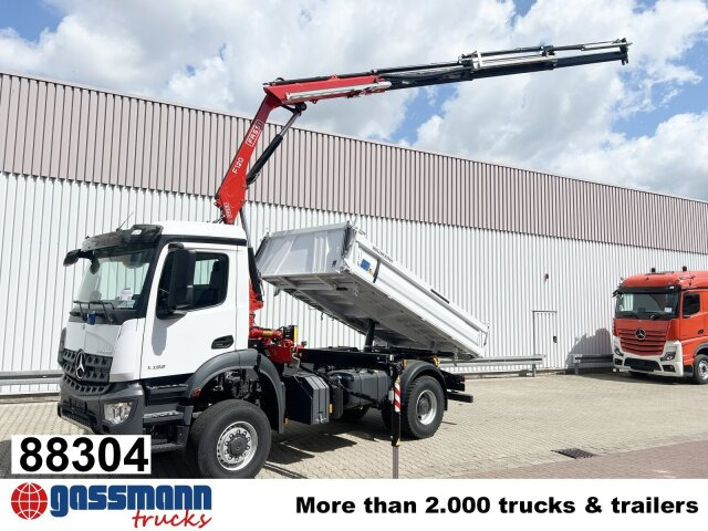 Mercedes-Benz Arocs 1832 AK 4x4, MultimediaCockpit, Navi, Kran - Truk jungkit, Truk derek: gambar 1 Mercedes-Benz Arocs 1832 AK 4x4, MultimediaCockpit, Navi, Kran - Truk jungkit, Truk derek: gambar 1