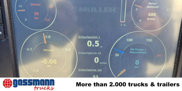 Mercedes-Benz Arocs 1843 L 4x2, Müller Canalmaster ca. 8m³, - Penyapu jalan: gambar 2 Mercedes-Benz Arocs 1843 L 4x2, Müller Canalmaster ca. 8m³, - Penyapu jalan: gambar 2