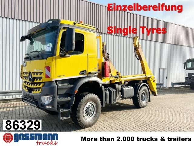 Mercedes-Benz Arocs 2045 AK 4x4, GROUNDER, Funk - Truk skip loader: gambar 1 Mercedes-Benz Arocs 2045 AK 4x4, GROUNDER, Funk - Truk skip loader: gambar 1