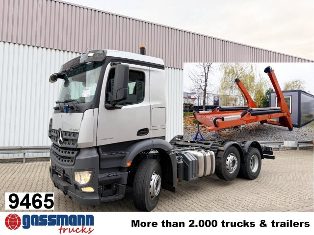 Mercedes-Benz Arocs 2542/45 L 6x2/4, Vorlauflenk-/liftachse, - Truk skip loader: gambar 1 Mercedes-Benz Arocs 2542/45 L 6x2/4, Vorlauflenk-/liftachse, - Truk skip loader: gambar 1