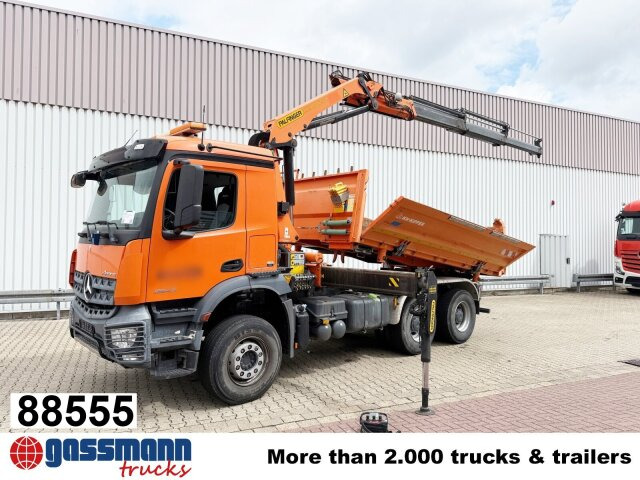 Mercedes-Benz Arocs 2643 K 6x4, Navi, Bordmatik, Kran - Truk jungkit, Truk derek: gambar 1 Mercedes-Benz Arocs 2643 K 6x4, Navi, Bordmatik, Kran - Truk jungkit, Truk derek: gambar 1