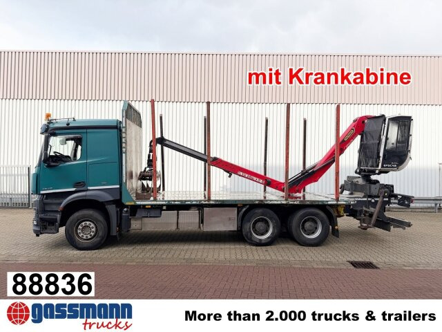 Mercedes-Benz Arocs 2648 6x4 mit Heckkran Epsilon M12Z83, - Truk logging, Truk derek: gambar 1 Mercedes-Benz Arocs 2648 6x4 mit Heckkran Epsilon M12Z83, - Truk logging, Truk derek: gambar 1
