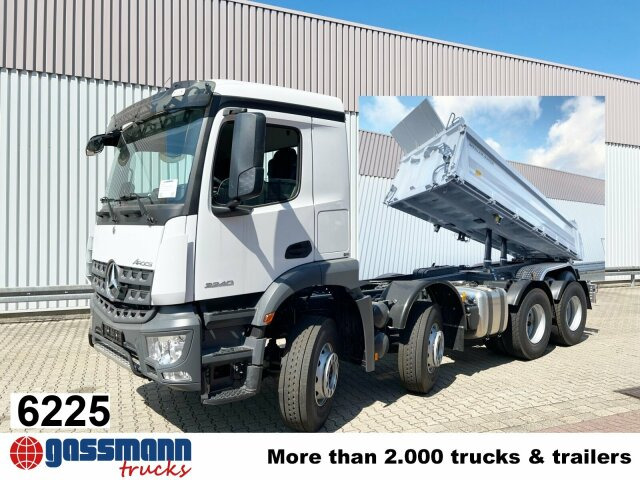 Mercedes-Benz Arocs 3240 8x4, Meiller 3-Seiten Kipper, ca. - Truk jungkit: gambar 1 Mercedes-Benz Arocs 3240 8x4, Meiller 3-Seiten Kipper, ca. - Truk jungkit: gambar 1