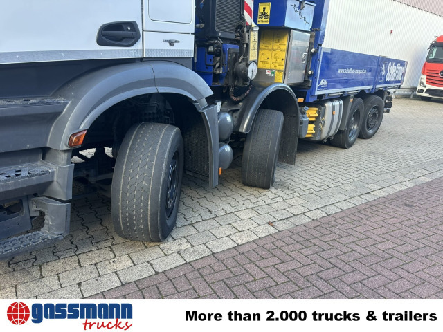 Mercedes-Benz Arocs 3245 L 8x2/6, Kran Fassi F 545 RA 2.26 XE, - Truk flatbed, Truk derek: gambar 2 Mercedes-Benz Arocs 3245 L 8x2/6, Kran Fassi F 545 RA 2.26 XE, - Truk flatbed, Truk derek: gambar 2