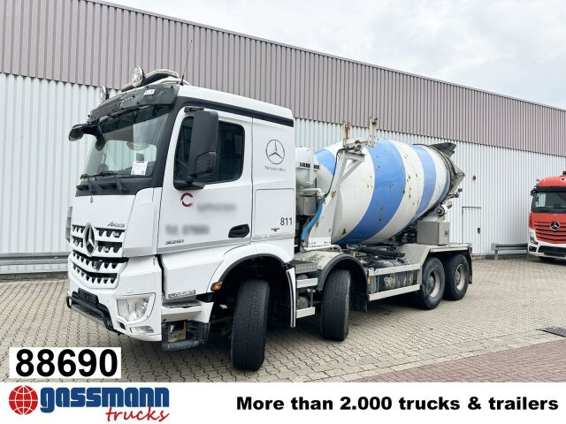 Mercedes-Benz Arocs 3251 8x4/4, Betonmischer Liebherr ca. 9m³ - Truk pengaduk beton: gambar 1 Mercedes-Benz Arocs 3251 8x4/4, Betonmischer Liebherr ca. 9m³ - Truk pengaduk beton: gambar 1