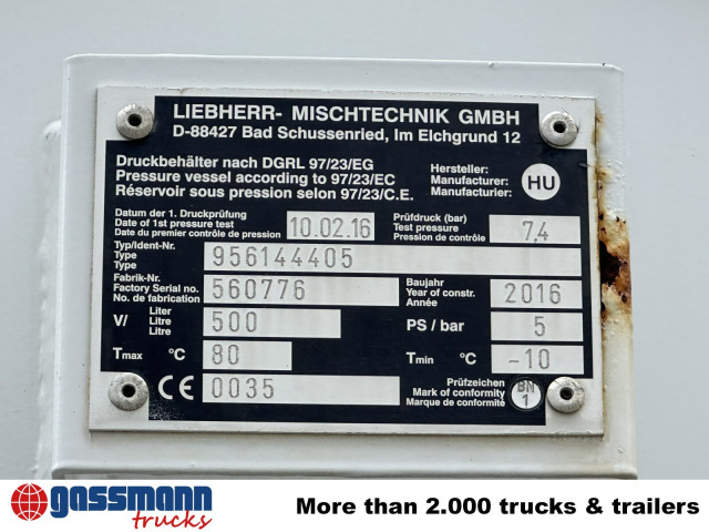 Mercedes-Benz Arocs 3251 8x4/4, Betonmischer Liebherr ca. 9m³ - Truk pengaduk beton: gambar 4 Mercedes-Benz Arocs 3251 8x4/4, Betonmischer Liebherr ca. 9m³ - Truk pengaduk beton: gambar 4