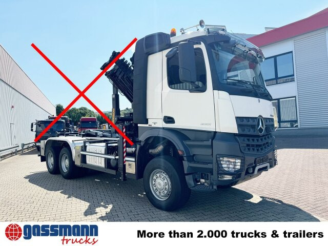 Hook lift Mercedes-Benz Arocs 3351 AK 6x6, Retarder, Navi, Grounder: gambar 9