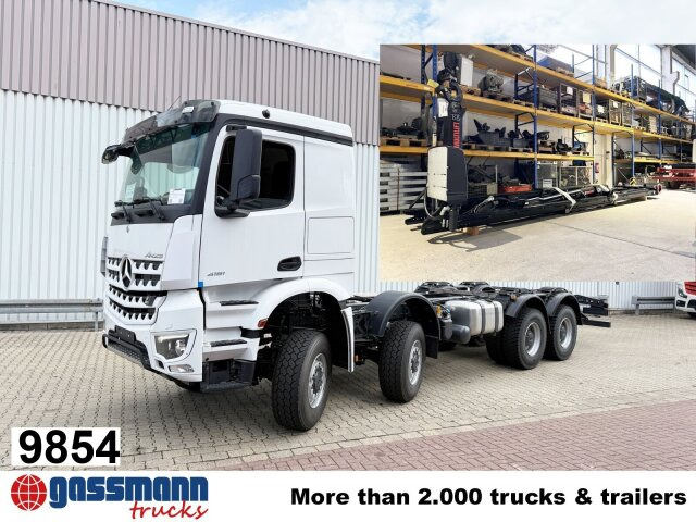 Mercedes-Benz Arocs 4151 AK 8x8/4, Hiab Abrollanlage Ultima - Hook lift: gambar 1 Mercedes-Benz Arocs 4151 AK 8x8/4, Hiab Abrollanlage Ultima - Hook lift: gambar 1