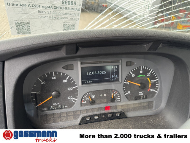 Mercedes-Benz Atego 1023 A 4x4, Einzelbereifung, Heckkran - Truk sasis, Truk derek: gambar 2 Mercedes-Benz Atego 1023 A 4x4, Einzelbereifung, Heckkran - Truk sasis, Truk derek: gambar 2