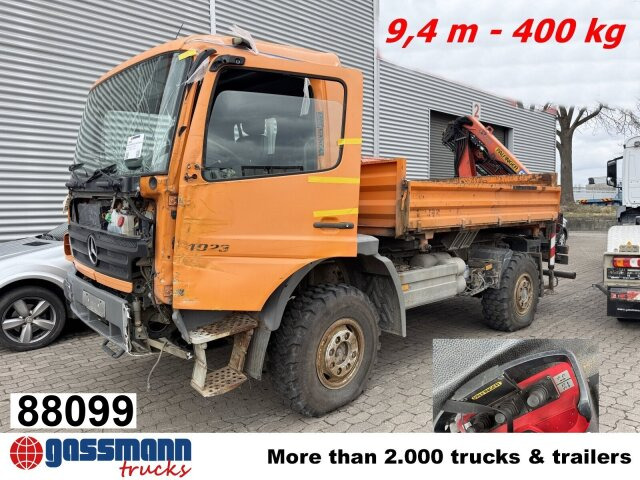 Mercedes-Benz Atego 1023 A 4x4, Einzelbereifung, Heckkran - Truk sasis, Truk derek: gambar 1 Mercedes-Benz Atego 1023 A 4x4, Einzelbereifung, Heckkran - Truk sasis, Truk derek: gambar 1