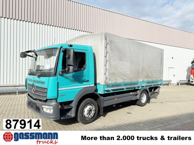 Mercedes-Benz Atego 1221 L 4x2 mit LBW BÄR - Truk flatbed: gambar 1 Mercedes-Benz Atego 1221 L 4x2 mit LBW BÄR - Truk flatbed: gambar 1