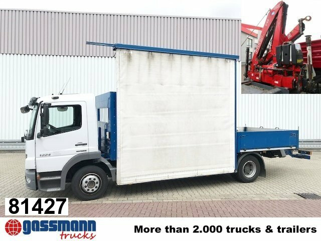 Mercedes-Benz Atego 1224 L 4x2 Glastransporter, gegen Aufpreis - Truk flatbed, Truk derek: gambar 1 Mercedes-Benz Atego 1224 L 4x2 Glastransporter, gegen Aufpreis - Truk flatbed, Truk derek: gambar 1