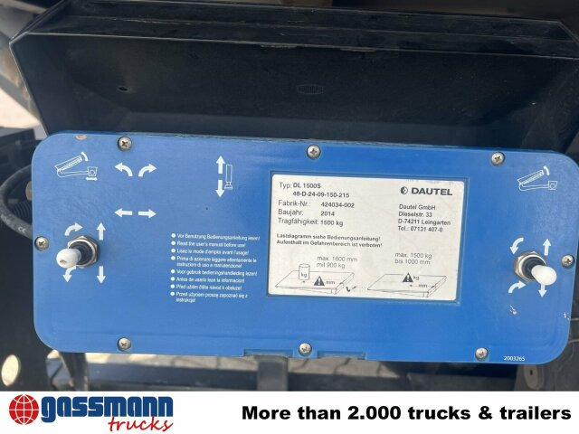 Truk box Mercedes-Benz Atego 1230 L 4x2, LBW, Dautel, 1,5t: gambar 14