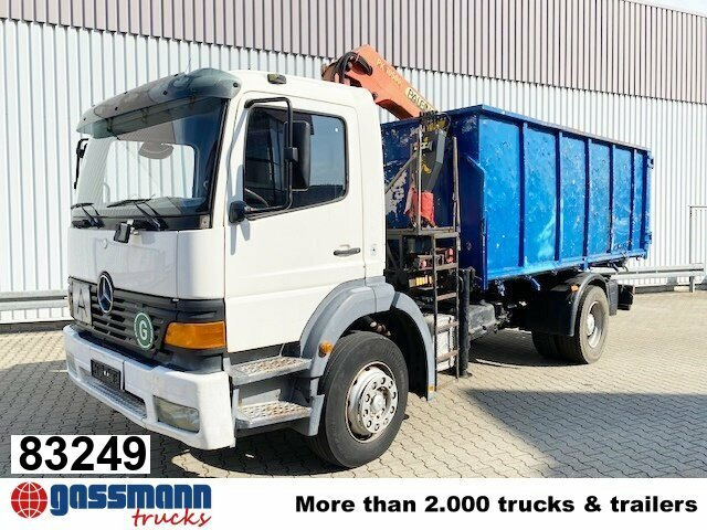 Mercedes-Benz Atego 1823 4x2 mit Kran Palfinger PK10500, - Truk jungkit, Truk derek: gambar 1 Mercedes-Benz Atego 1823 4x2 mit Kran Palfinger PK10500, - Truk jungkit, Truk derek: gambar 1
