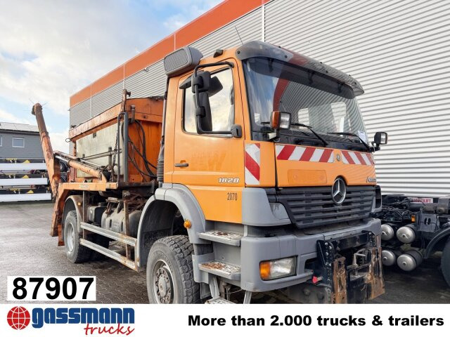 Mercedes-Benz Atego 1828 4x4, Tele-Absetzer, - Truk skip loader: gambar 1 Mercedes-Benz Atego 1828 4x4, Tele-Absetzer, - Truk skip loader: gambar 1