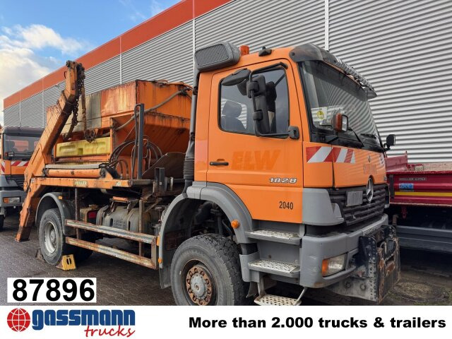 Mercedes-Benz Atego 1828 4x4, Tele-Absetzer, - Truk skip loader: gambar 1 Mercedes-Benz Atego 1828 4x4, Tele-Absetzer, - Truk skip loader: gambar 1