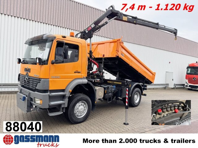 Mercedes-Benz Atego 1828 AK 4x4, Winterdienstausstattung, Kran - Truk jungkit, Truk derek: gambar 1 Mercedes-Benz Atego 1828 AK 4x4, Winterdienstausstattung, Kran - Truk jungkit, Truk derek: gambar 1