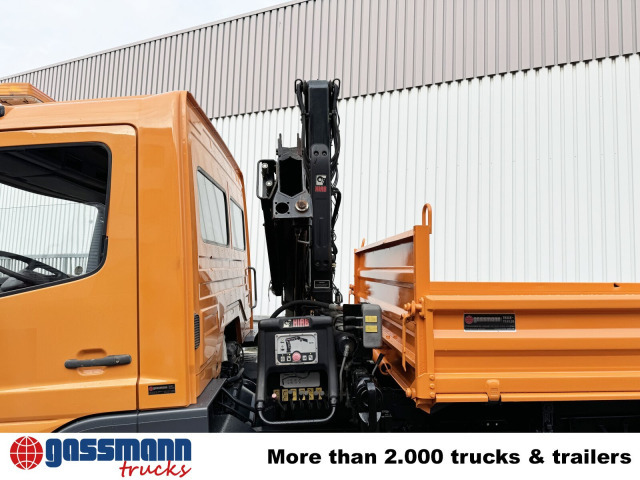 Mercedes-Benz Atego 815 K 4x2 mit Kran Hiab 055 B-1 CL - Truk jungkit, Truk derek: gambar 2 Mercedes-Benz Atego 815 K 4x2 mit Kran Hiab 055 B-1 CL - Truk jungkit, Truk derek: gambar 2