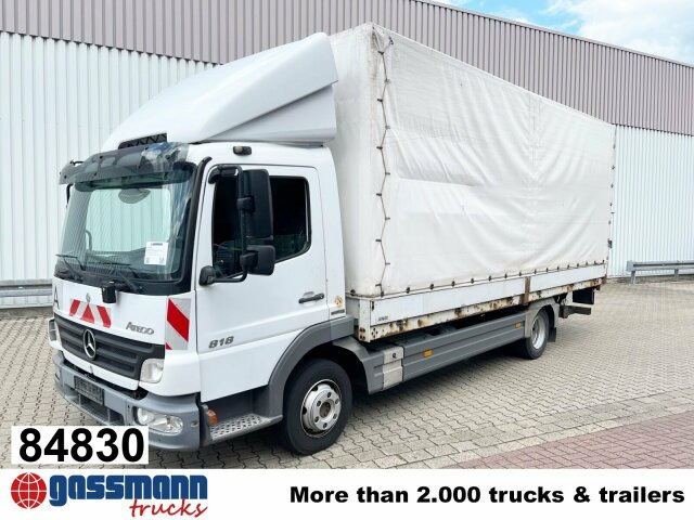 Mercedes-Benz Atego 818 L 4x2 mit LBW BÄR - Truk flatbed: gambar 1 Mercedes-Benz Atego 818 L 4x2 mit LBW BÄR - Truk flatbed: gambar 1