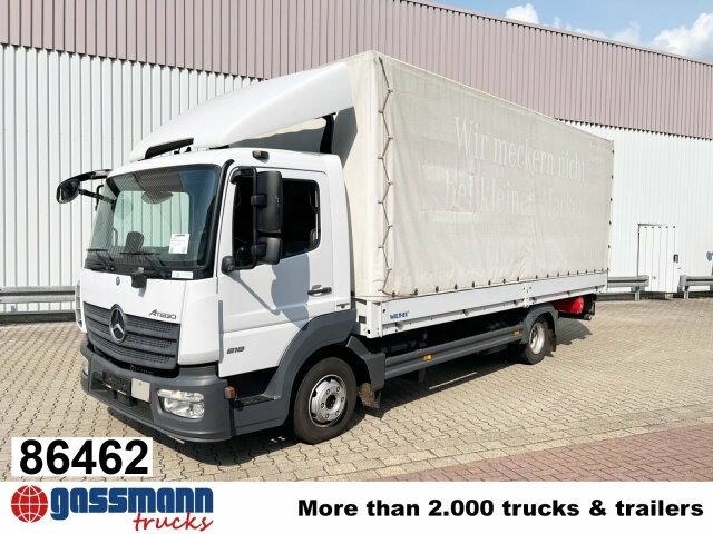 Mercedes-Benz Atego 818 L 4x2 mit Sörensen LBW - Truk flatbed: gambar 1 Mercedes-Benz Atego 818 L 4x2 mit Sörensen LBW - Truk flatbed: gambar 1