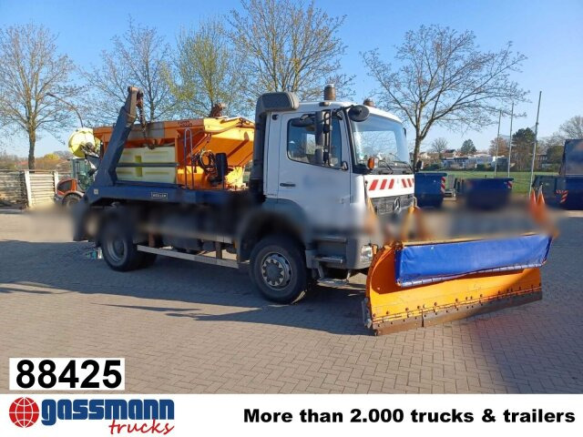 Mercedes-Benz Axor 1824 4x4, Tele-Absetzer, - Truk skip loader: gambar 1 Mercedes-Benz Axor 1824 4x4, Tele-Absetzer, - Truk skip loader: gambar 1