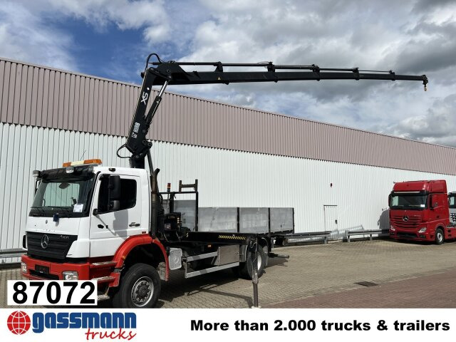 Mercedes-Benz Axor 1828 A 4x4 mit Kran Hiab XS 166 E-5 - Truk flatbed, Truk derek: gambar 1 Mercedes-Benz Axor 1828 A 4x4 mit Kran Hiab XS 166 E-5 - Truk flatbed, Truk derek: gambar 1