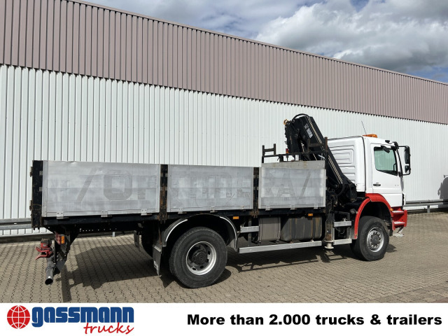 Truk flatbed, Truk derek Mercedes-Benz Axor 1828 A 4x4 mit Kran Hiab XS 166 E-5: gambar 12