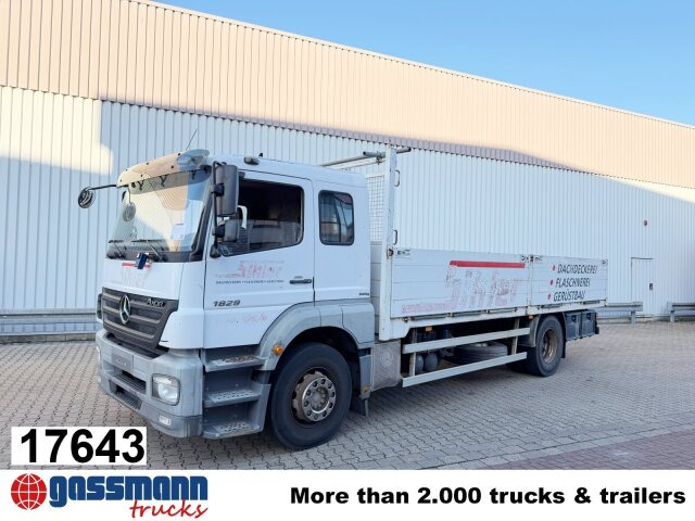 Mercedes-Benz Axor 1829 L 4x2, 6-Sitzer - Truk flatbed: gambar 1 Mercedes-Benz Axor 1829 L 4x2, 6-Sitzer - Truk flatbed: gambar 1