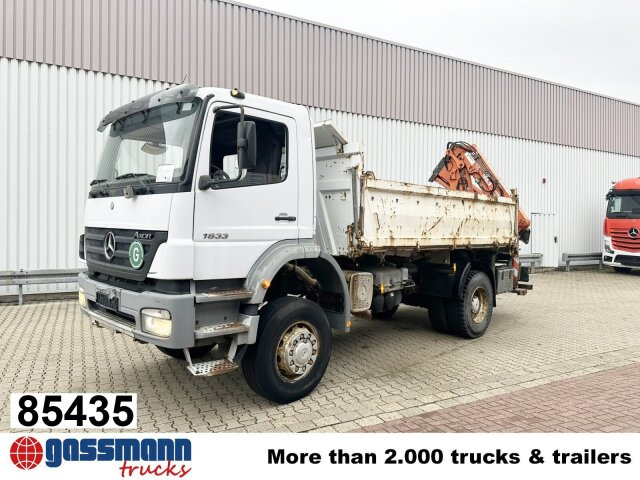 Mercedes-Benz Axor 1833 AK 4x4 mit Heckkran Atlas 105.2-A2L - Truk jungkit, Truk derek: gambar 1 Mercedes-Benz Axor 1833 AK 4x4 mit Heckkran Atlas 105.2-A2L - Truk jungkit, Truk derek: gambar 1