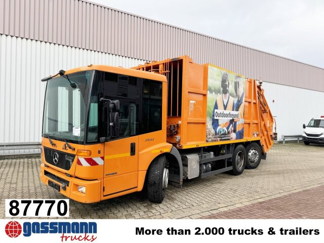 Mercedes-Benz Econic 2633 LL 6x2/4 NLA, EEV, Lenkachse, Haller - Truk sampah: gambar 1 Mercedes-Benz Econic 2633 LL 6x2/4 NLA, EEV, Lenkachse, Haller - Truk sampah: gambar 1