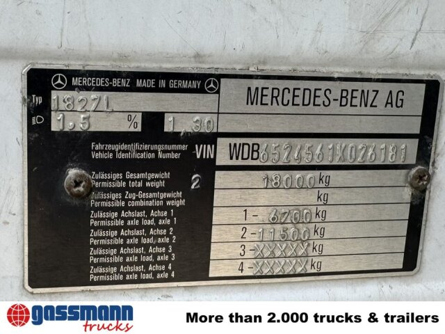 Mercedes-Benz SK 1827L 4x2 - Truk flatbed: gambar 5 Mercedes-Benz SK 1827L 4x2 - Truk flatbed: gambar 5