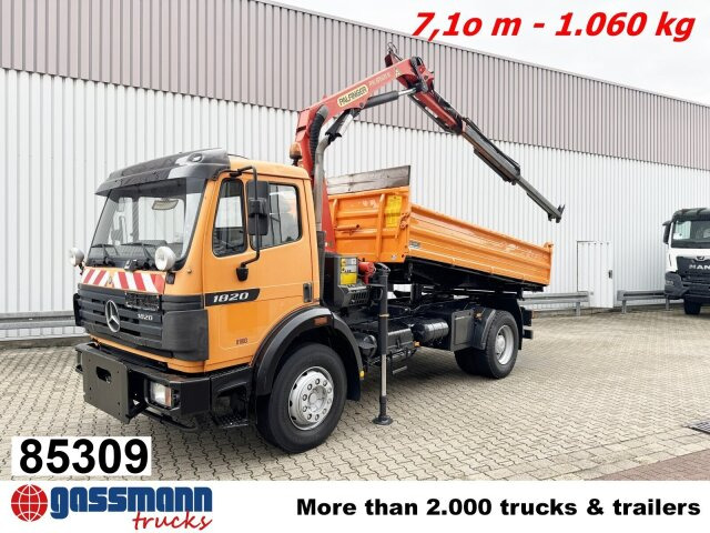 Mercedes-Benz SK II 1820/24 K 4x2, Winterdienstaustattung, - Truk jungkit, Truk derek: gambar 1 Mercedes-Benz SK II 1820/24 K 4x2, Winterdienstaustattung, - Truk jungkit, Truk derek: gambar 1