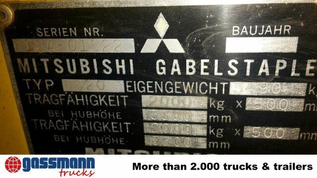 Mitsubishi FD20 - Forklift diesel: gambar 3 Mitsubishi FD20 - Forklift diesel: gambar 3