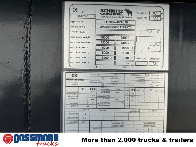Schmitz Cargobull SKI 24 SL 7.2, Stahlmulde ca. 24m³, Liftachse - Semi-trailer jungkit: gambar 2 Schmitz Cargobull SKI 24 SL 7.2, Stahlmulde ca. 24m³, Liftachse - Semi-trailer jungkit: gambar 2