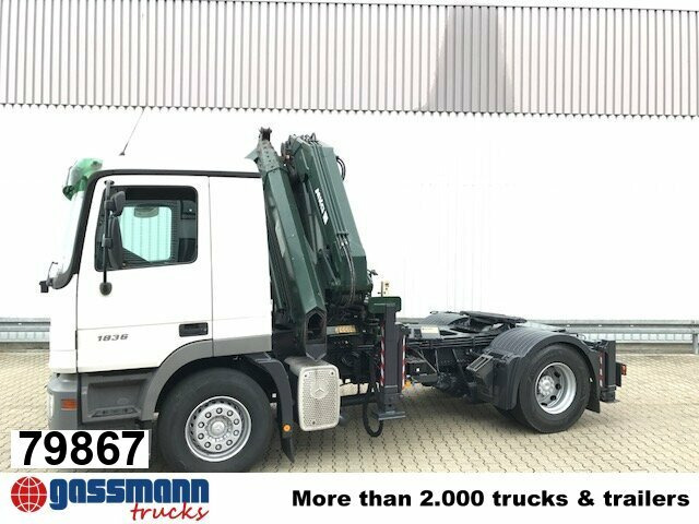 Mercedes-Benz Actros 1836 LS 4x2 mit Kran MKG HLK 330HP - Tractor head: gambar 1 Mercedes-Benz Actros 1836 LS 4x2 mit Kran MKG HLK 330HP - Tractor head: gambar 1
