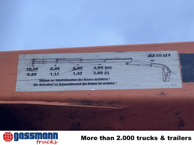 Unimog U400 4x4, Frontzapfwelle, Kipper, Kran MKG HKL - Truk jungkit, Truk derek: gambar 4 Unimog U400 4x4, Frontzapfwelle, Kipper, Kran MKG HKL - Truk jungkit, Truk derek: gambar 4