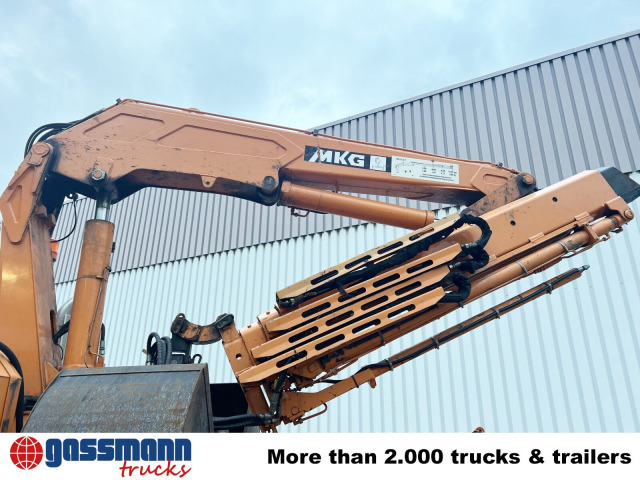 Unimog U400 4x4, Frontzapfwelle, Kipper, Kran MKG HKL - Truk jungkit, Truk derek: gambar 2 Unimog U400 4x4, Frontzapfwelle, Kipper, Kran MKG HKL - Truk jungkit, Truk derek: gambar 2