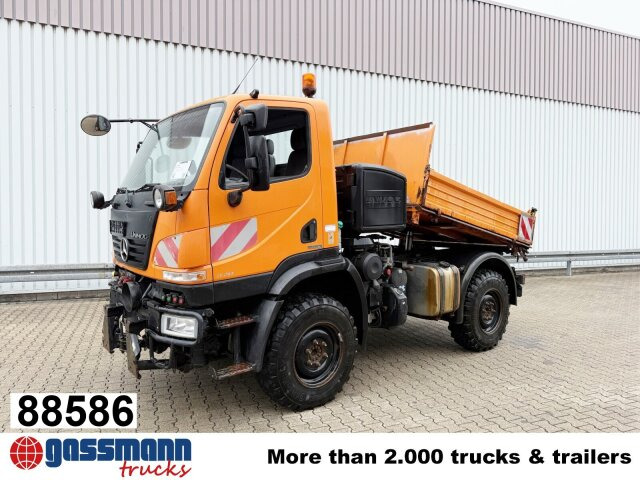 Unimog U 20 4x4, Kipper, Zapfwelle, - Van pengiriman: gambar 1 Unimog U 20 4x4, Kipper, Zapfwelle, - Van pengiriman: gambar 1