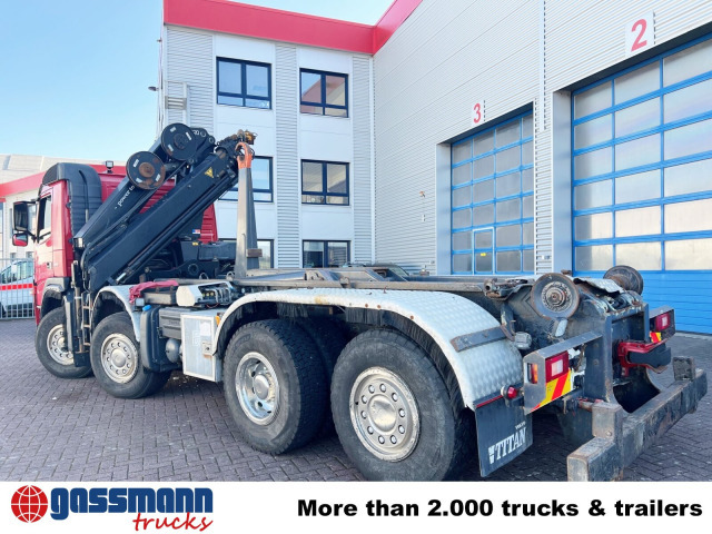 Volvo FM 460 8x2-6, Lenk-/Liftachse, Kran HMF 2020-K4, - Hook lift, Truk derek: gambar 2 Volvo FM 460 8x2-6, Lenk-/Liftachse, Kran HMF 2020-K4, - Hook lift, Truk derek: gambar 2