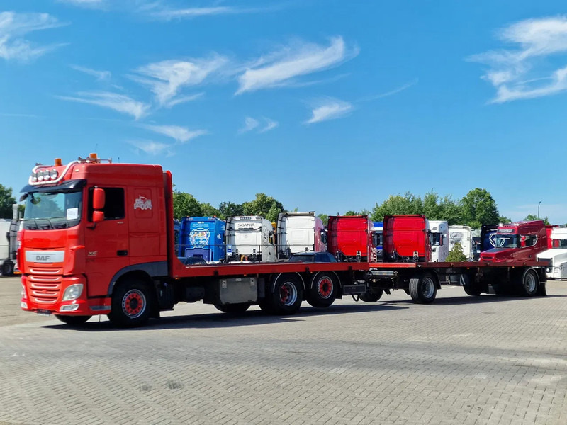 DAF XF 410 6x2 SpaceCab - Flatbed - Euro 6 + 2 axle trailer BPW - Truk flatbed: gambar 3 DAF XF 410 6x2 SpaceCab - Flatbed - Euro 6 + 2 axle trailer BPW - Truk flatbed: gambar 3