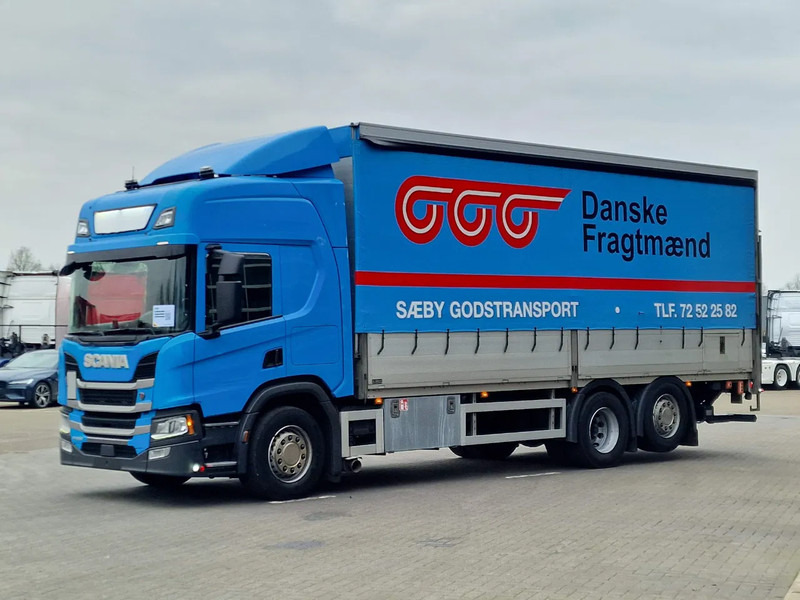 Scania P450 Highline 6x2*4 - Zepro loadlift - Steering axle - 5.15 WB - Full air - - Truk dengan terpal samping: gambar 3 Scania P450 Highline 6x2*4 - Zepro loadlift - Steering axle - 5.15 WB - Full air - - Truk dengan terpal samping: gambar 3
