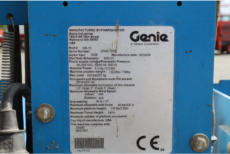 Boom teleskopik Genie GR-12 | 5.45 METER | 227 KG | MULTIPLE UNITS: gambar 15