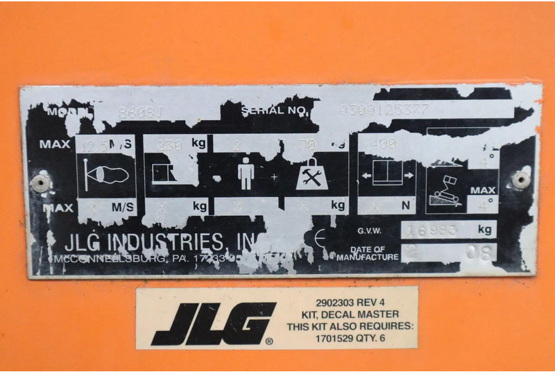 Boom teleskopik JLG 860 SJ | 28 METER | 230 KG: gambar 20